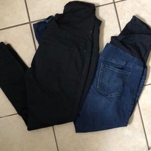 Set two maternity pants-full panel front v back